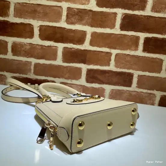Hyper Peter Gucci handle mini 1955 Horsebit top bag 0624
